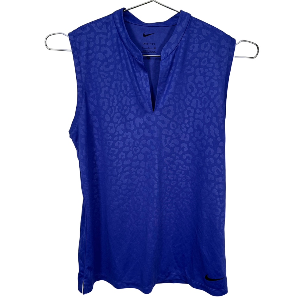 Nike Dri fit Purple Leopard Print‎ Sleeveless Tank Top Small